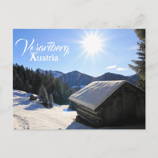 Postal Bonito Vorarlberg Austria (Anverso)