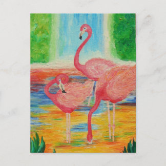 Postal Bonitos Flamingos