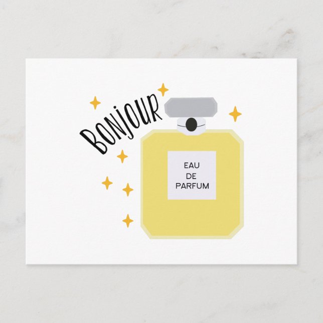 Postal Bonjour Parfum (Anverso)