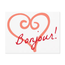Bonjour Postcard