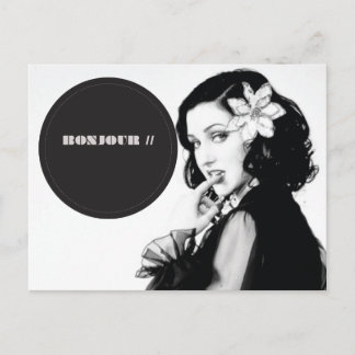 Postal Bonjour Postcard