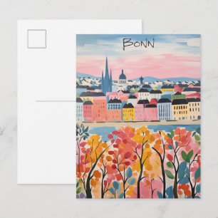 Postal Bonn Alemania Viajes Ciudad Pintura Estética