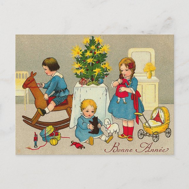 Postal "Bonne Annee" (Anverso)