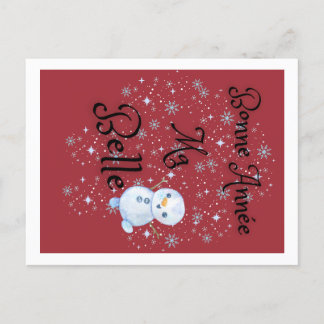 Postal Bonne Année Mamáes Belle/ Feliz Año Nuevo