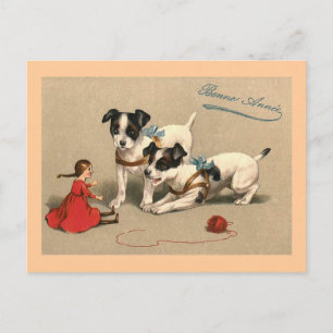 Postal Bonne Annee Vintage French