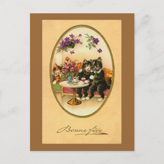 Postal Bonne Fete Postcard (Anverso)
