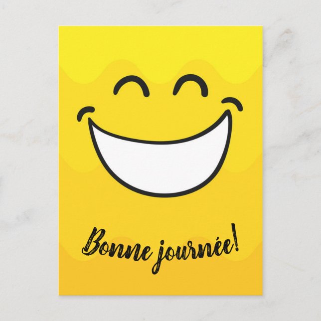 Postal ¡Bonne journée! (Anverso)