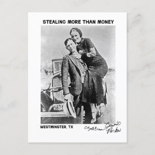 Postal Bonnie & Clyde en Westminster (Texas)