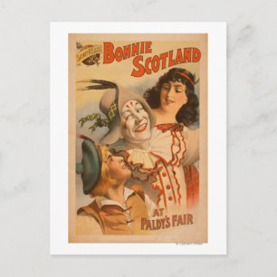 Postal Bonnie Scotland en el Teatro Fair Clown