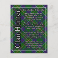 Bonnie Scotland I Adore The Clan Hunter Tartán