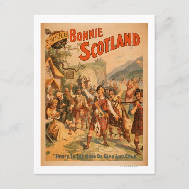 Postal Bonnie Scotland Scottish Play 3 de Sidney R. Ellis (Anverso)