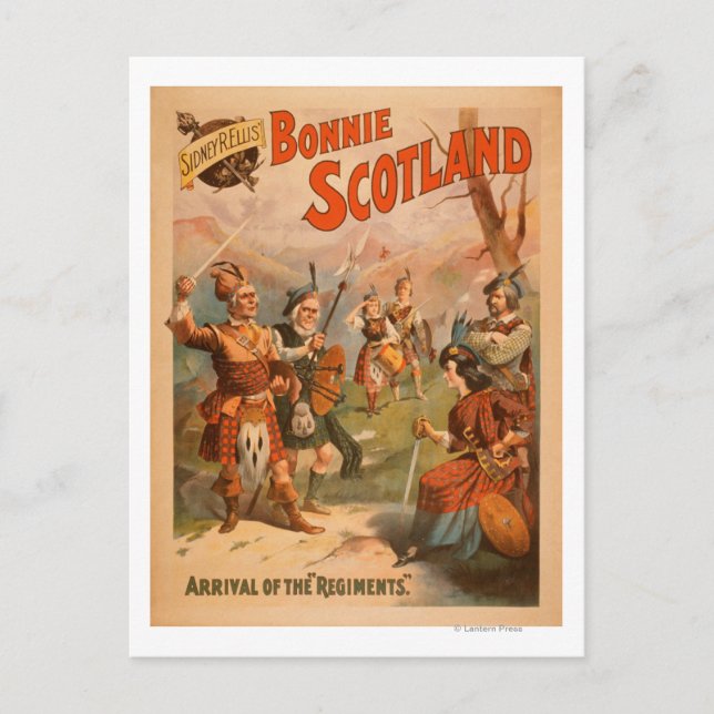 Postal Bonnie Scotland Scottish Play 4 de Sidney R. Ellis (Anverso)