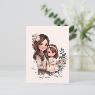 Postal Bono de mamá y hija Adorable (3)
