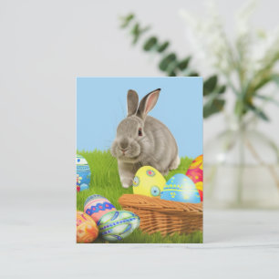Postal Bono de Pascua para una postcarta con un ánimo pos