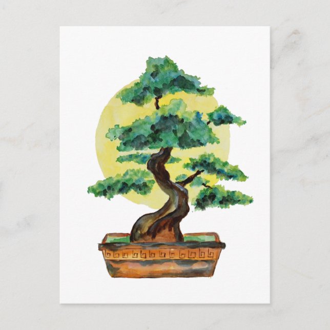 Postal Bonsai Tree Sunshine (Anverso)