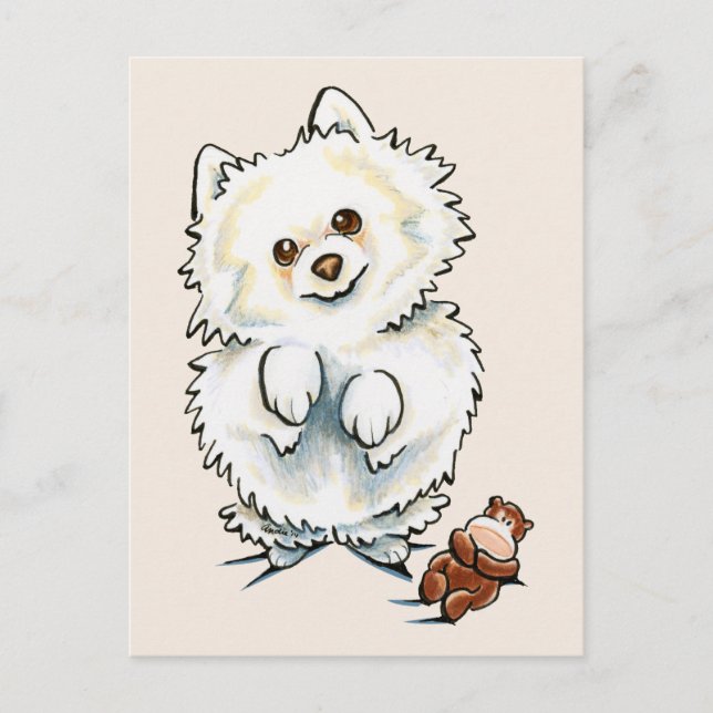 Postal Boo Boo Boo Pomerano (Anverso)