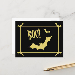 Postal BOO de Halloween del poeta Adiela Akoo