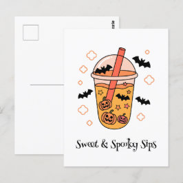 Postal Boo Kawaii, adorable halloween espeluznante