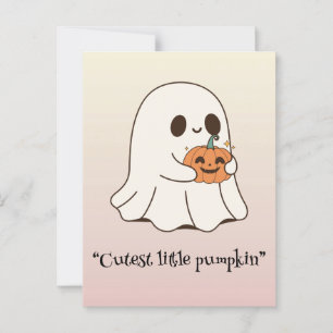 Postal Boo Kawaii, adorable halloween espeluznante
