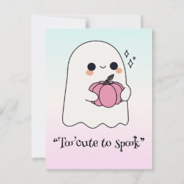 Postal Boo Kawaii, adorable halloween espeluznante