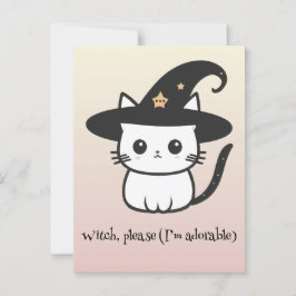 Postal Boo Kawaii, adorable halloween espeluznante