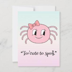 Postal Boo Kawaii, adorable halloween espeluznante