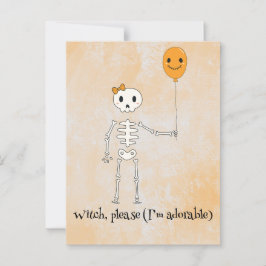 Postal Boo Kawaii, adorable halloween espeluznante