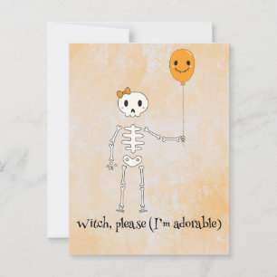 Postal Boo Kawaii, adorable halloween espeluznante
