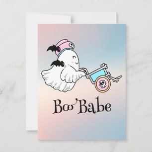 Postal Boo Kawaii, adorable halloween espeluznante