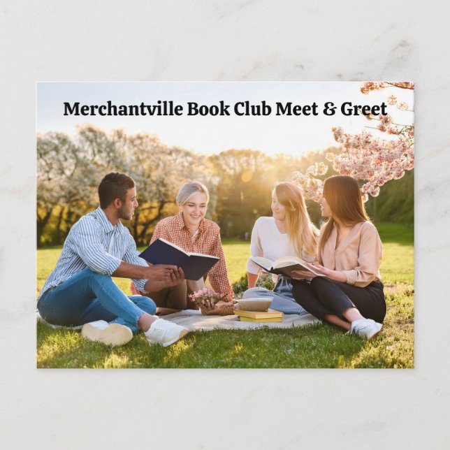 Postal Book Club Open Invitation Customizable (Anverso)
