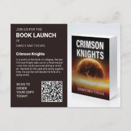 Postal Book Launch Author Promo Photo QR Code