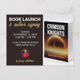 Postal Book Launch Author Signing Promotional Marketing