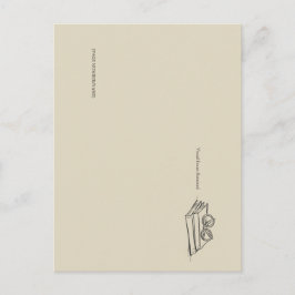 Postal Book Pile- Minimalist Book Lover