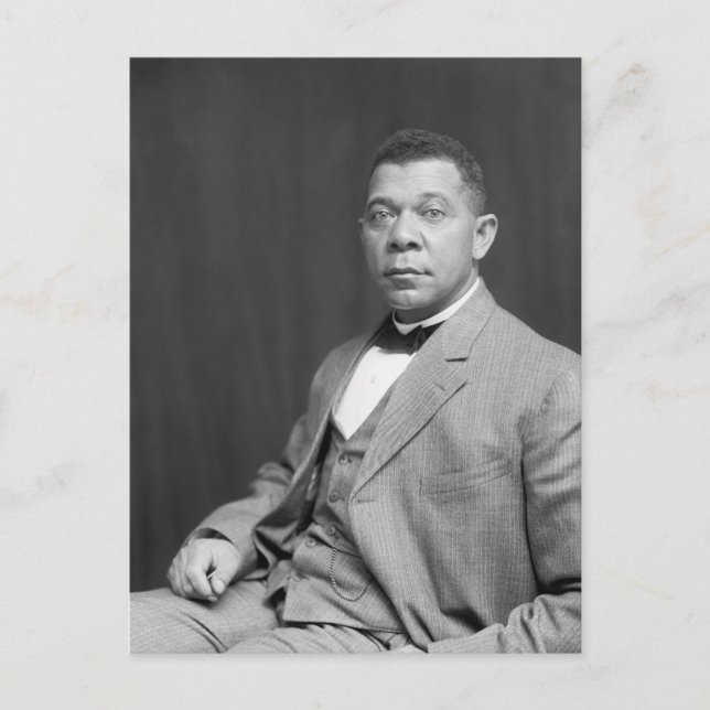 Postal Booker Taliaferro Washington: Educador Negro (Anverso)