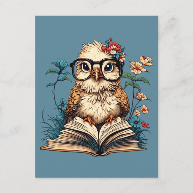 Postal Bookish Bird (Anverso)