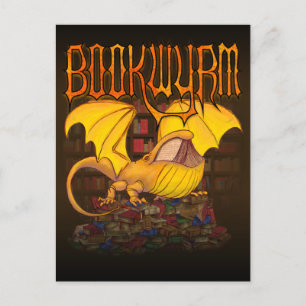 Postal Bookwyrm: The Library Dragon