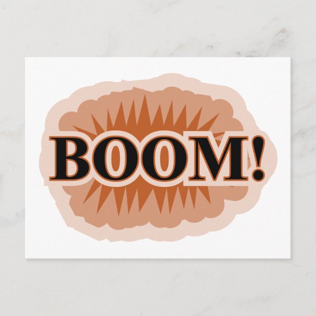 Postal ¡Boom (Anverso)