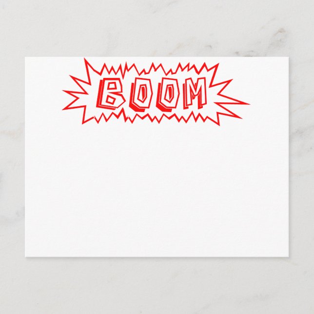 Postal ¡Boom! (Anverso)