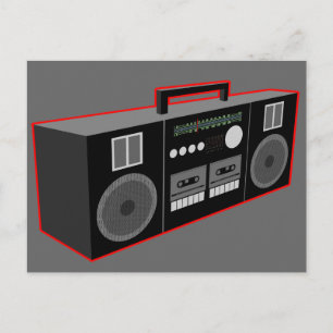 Postal Boombox de los años 80