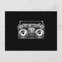 Boombox vintage música retro de los años 80 rap hi