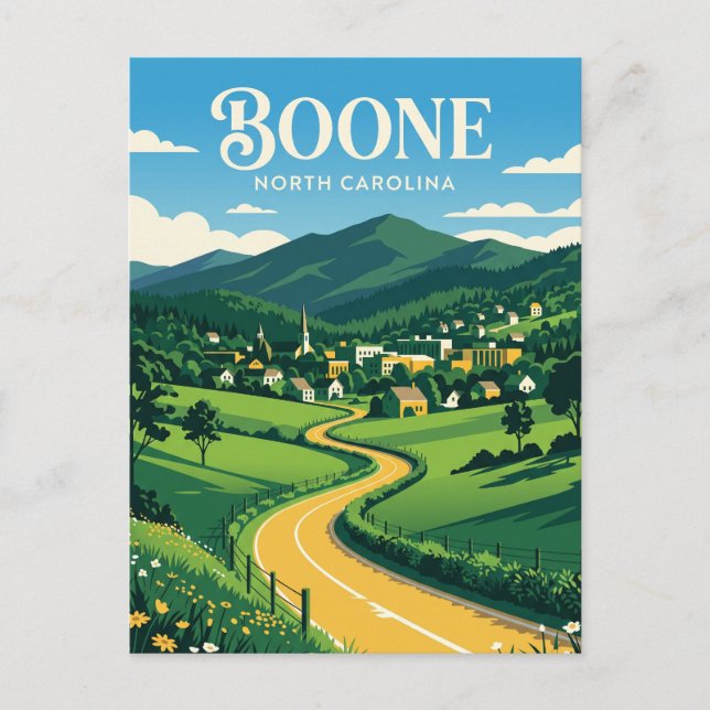 Postal Boone EE. UU. (Anverso)