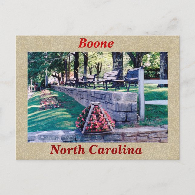 Postal Boone North Carolina (Anverso)
