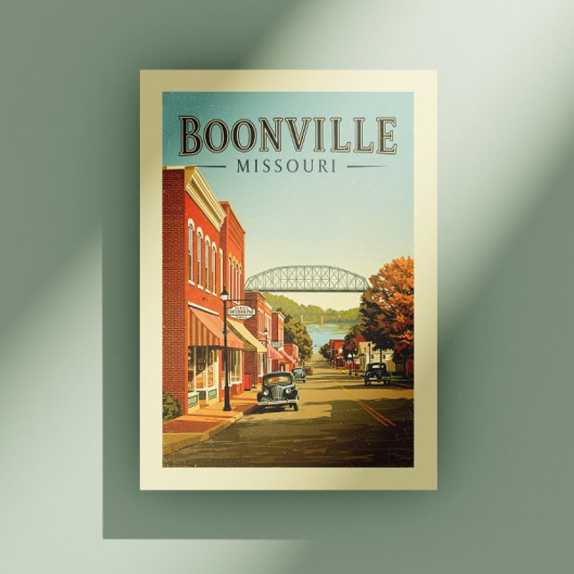 Postal Boonville Missouri antiguo (Subido por el creador)
