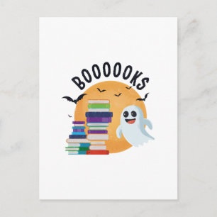 Postal Boooooks Halloween, Booooks Cute Halloween   