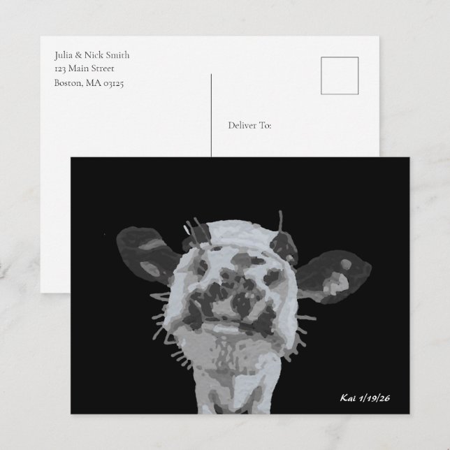 Postal Boop de Hocico, Animal (Anverso / Reverso)