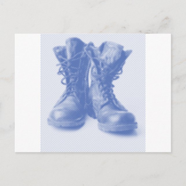 POSTAL BOOTES DE COMBATE (Anverso)