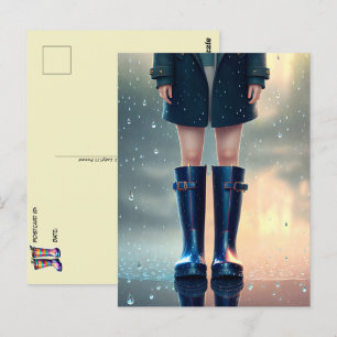 Postal Boots de lluvia de caucho, post-cruce
