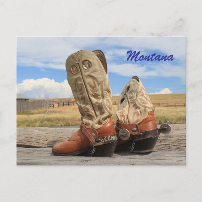 Postal Boots de Montana (Anverso)