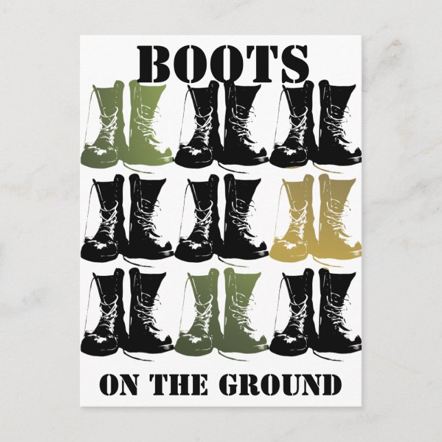 Postal Boots en el suelo (Anverso)