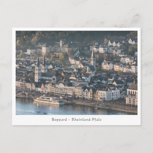 Postal Boppard Alemania (Anverso)